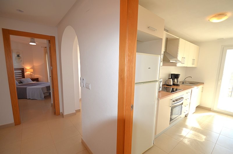 Garden in apartment for sale in Hacienda Riquelme Golf Resort