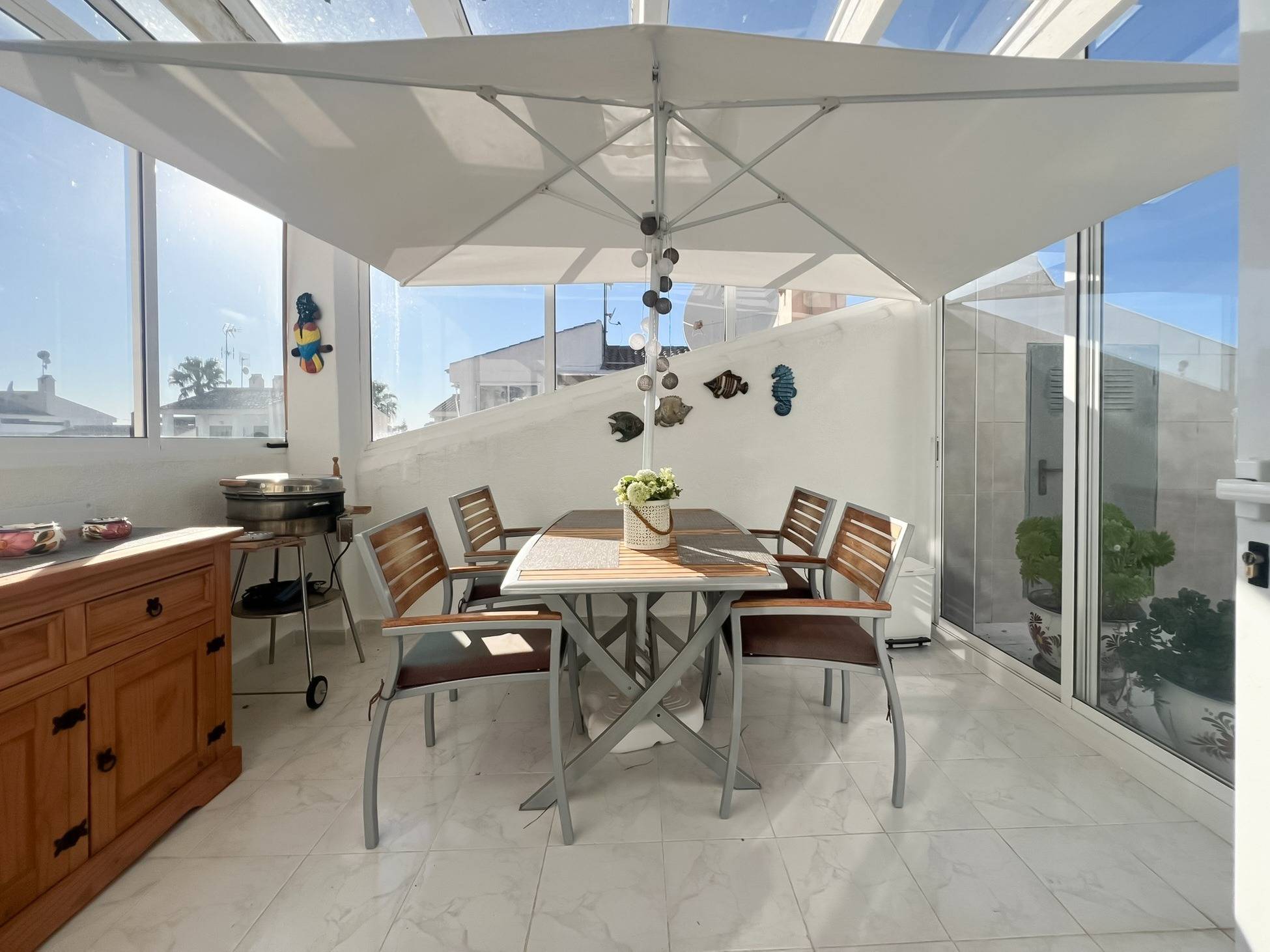 Garden in bungalow for sale in Torrevieja