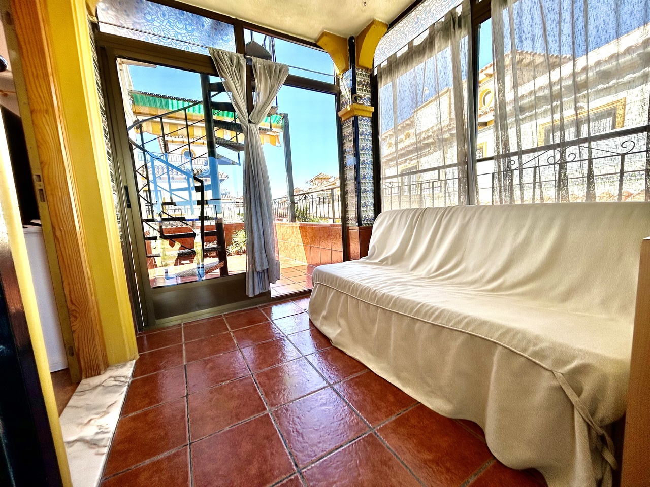 Pool area in apartment for sale in Punta Prima
