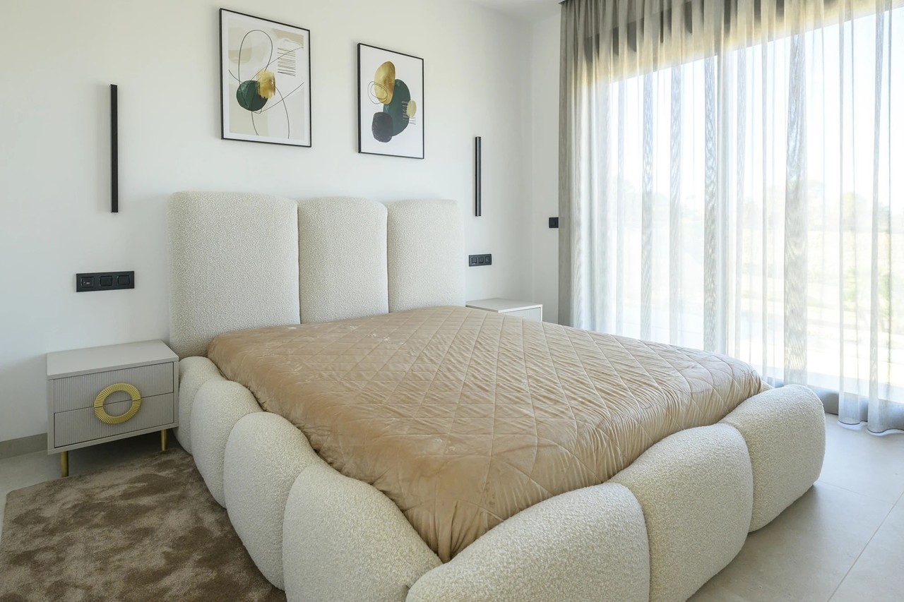 Master bedroom in villa for sale in Las Colinas Golf