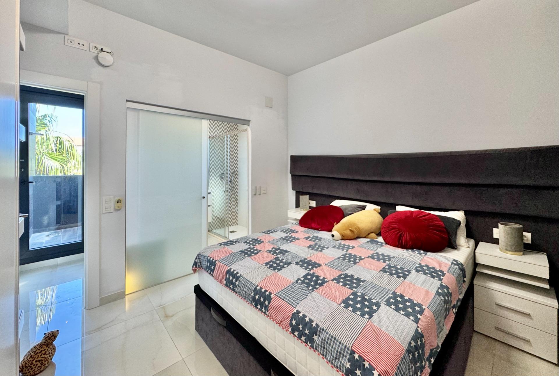 Pool area in villa for sale in Orihuela Costa