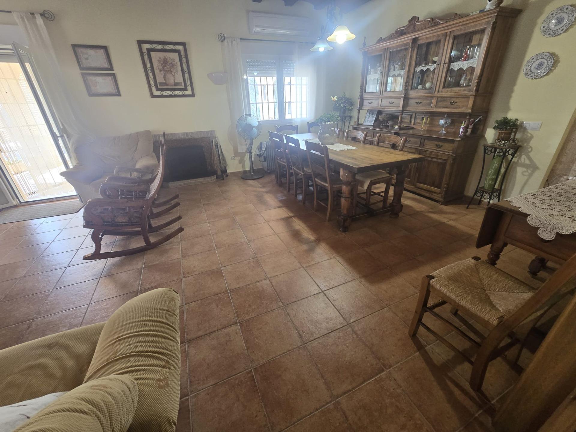 Pool area in villa for sale in Murcia