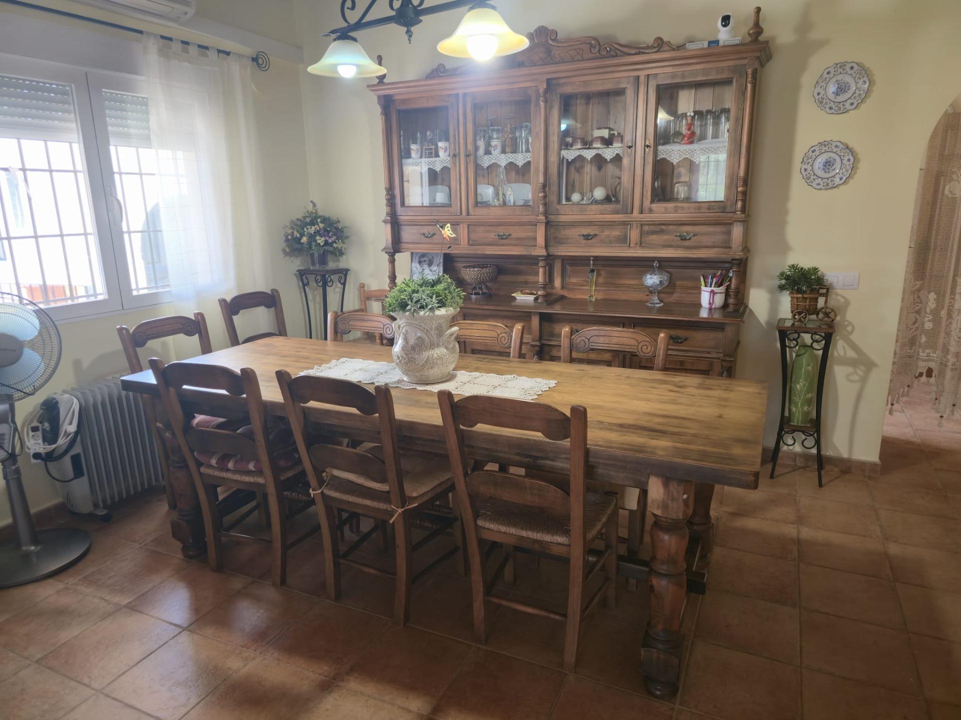 Pool area in villa for sale in Murcia