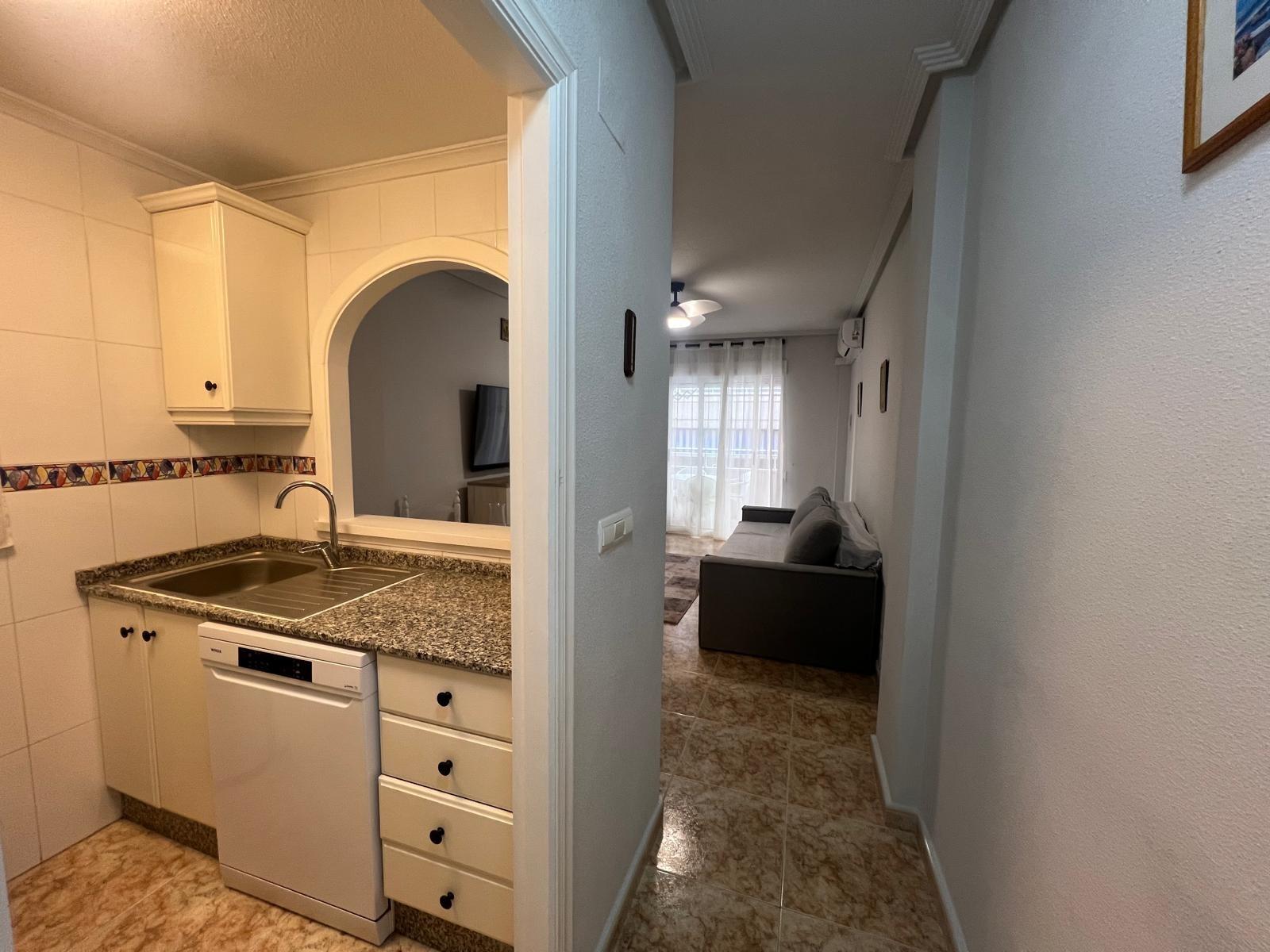 Pool area in apartment for sale in Torrevieja