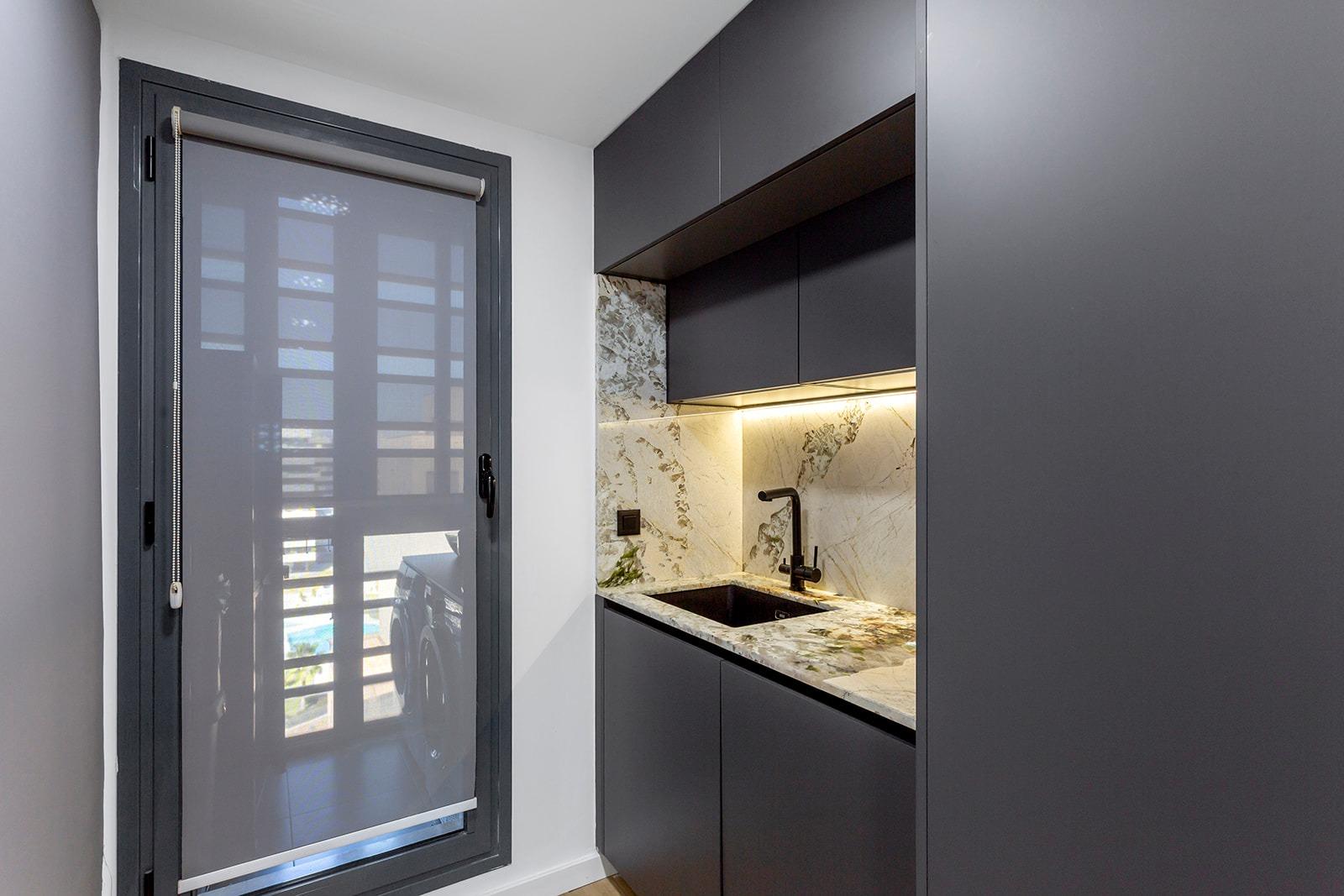 Living room in penthouse for sale in Alicante