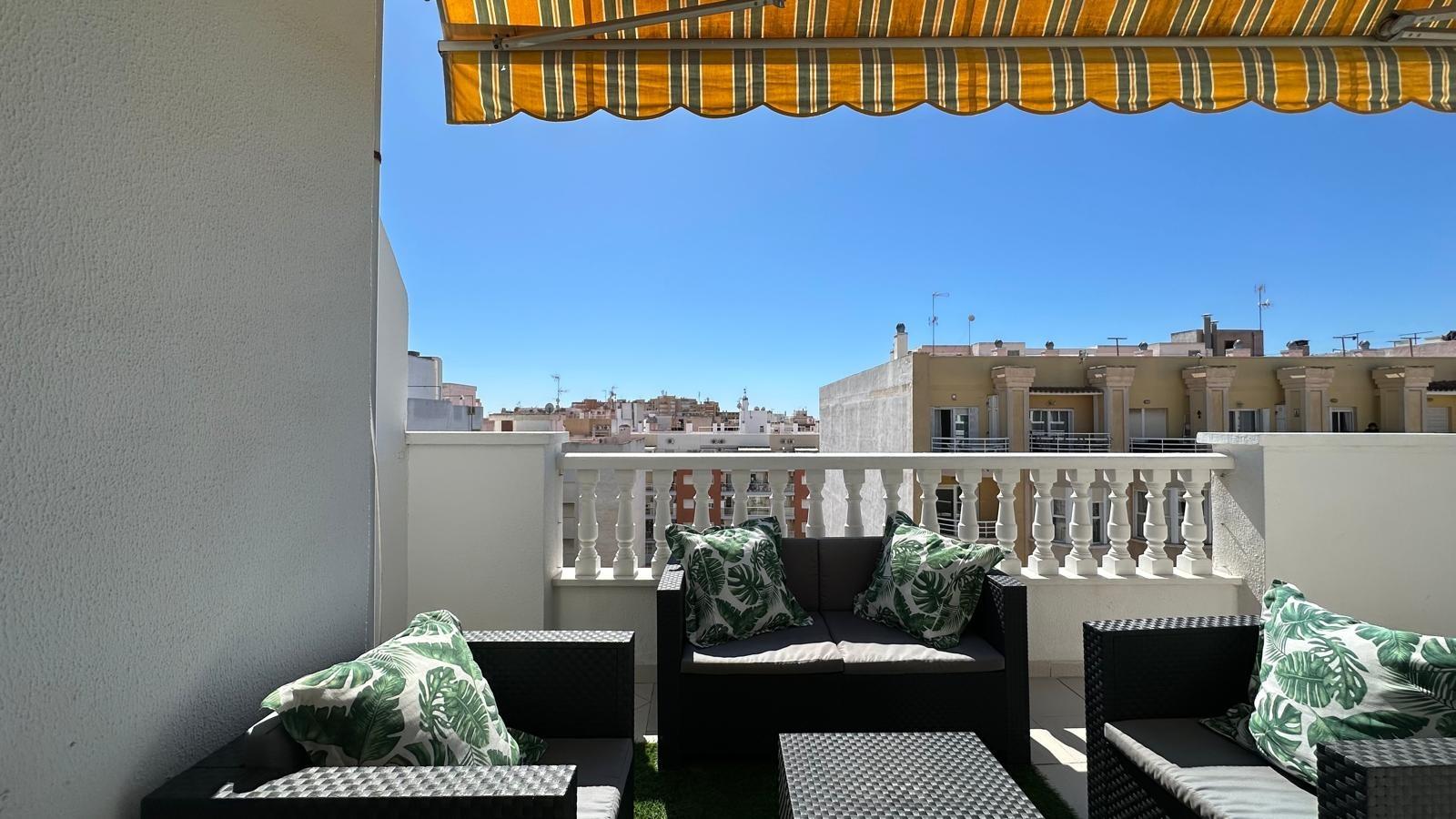 Garden in apartment for sale in Torrevieja