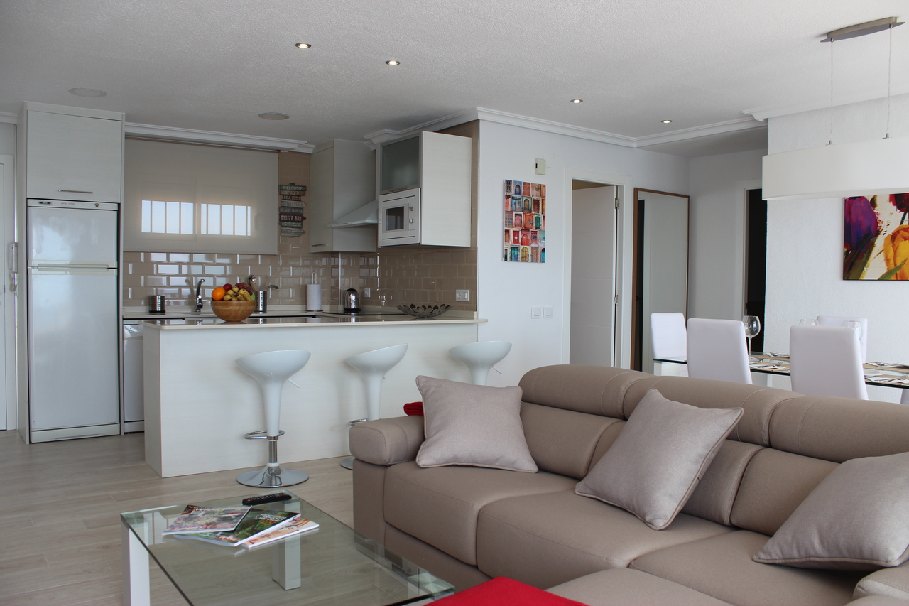 Pool area in apartment for sale in Mil Palmeras