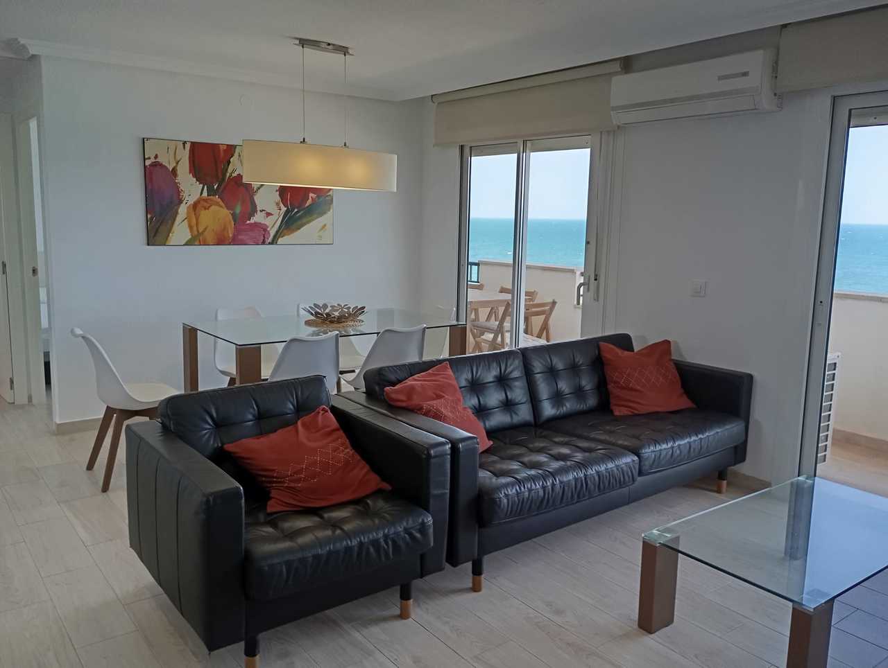 Pool area in apartment for sale in Mil Palmeras