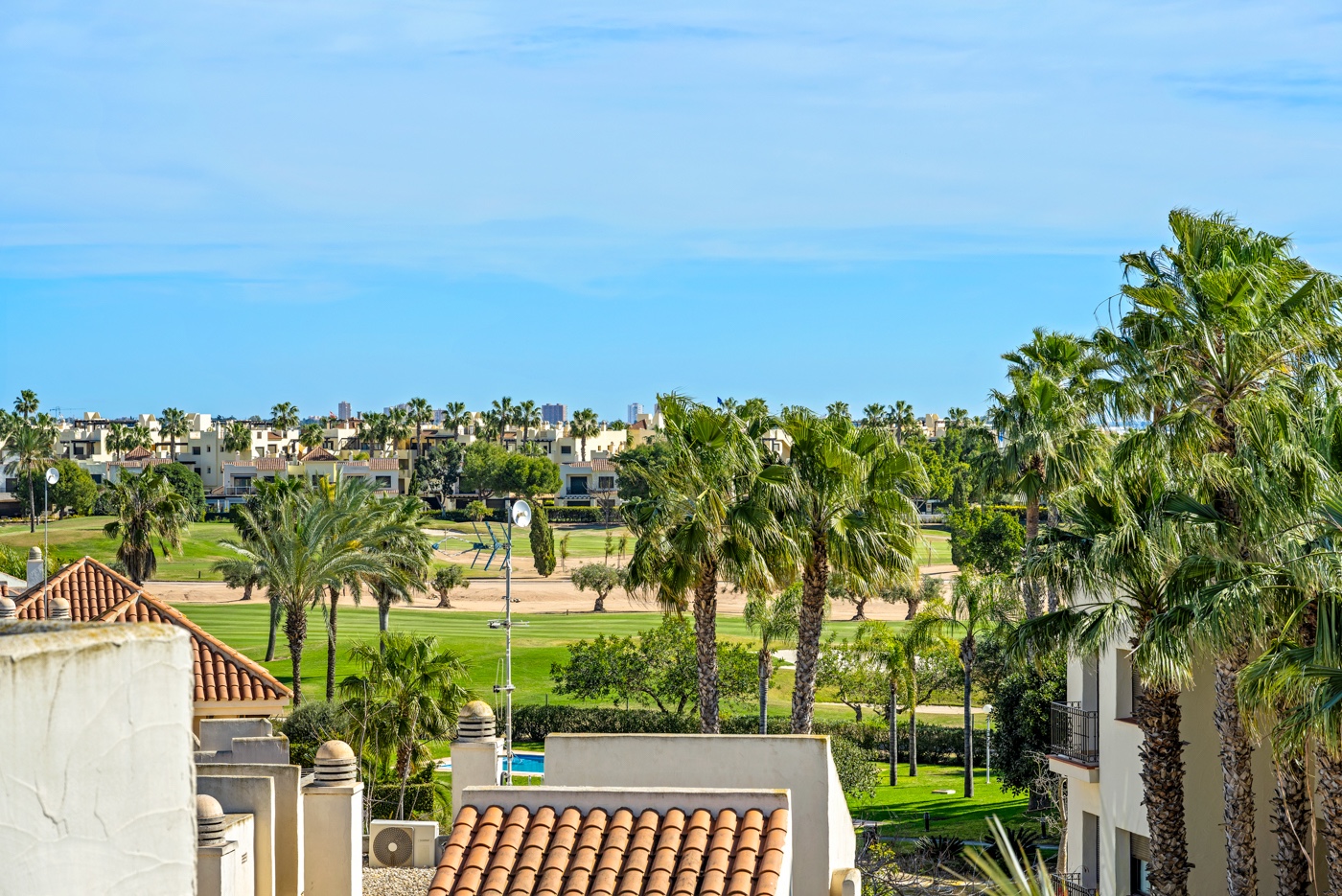 Pool area in apartment for sale in San Javier