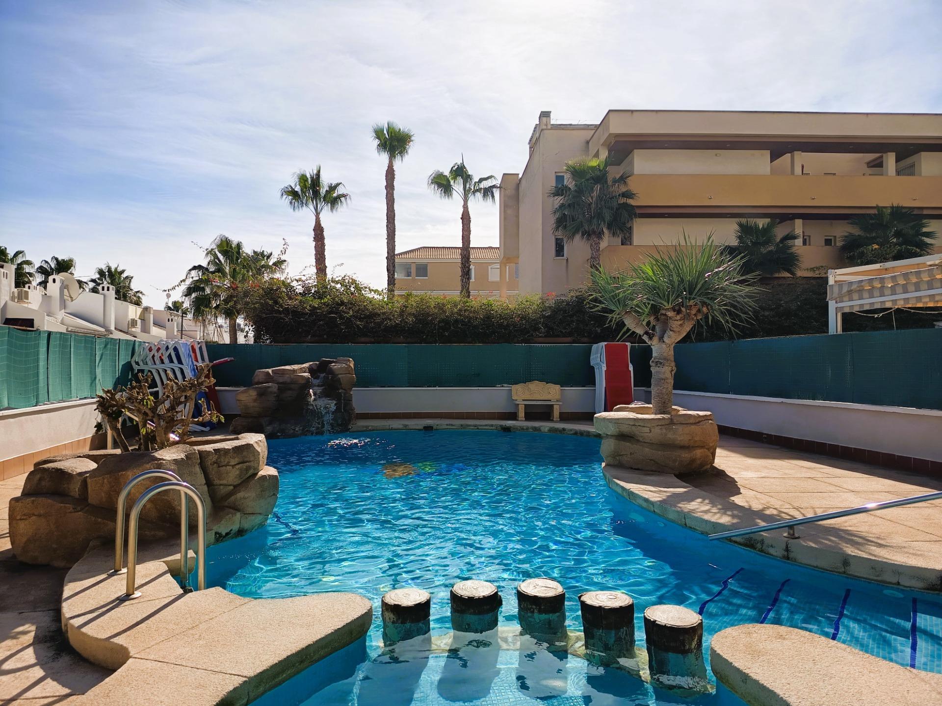 Terrace in penthouse for sale in Orihuela Costa