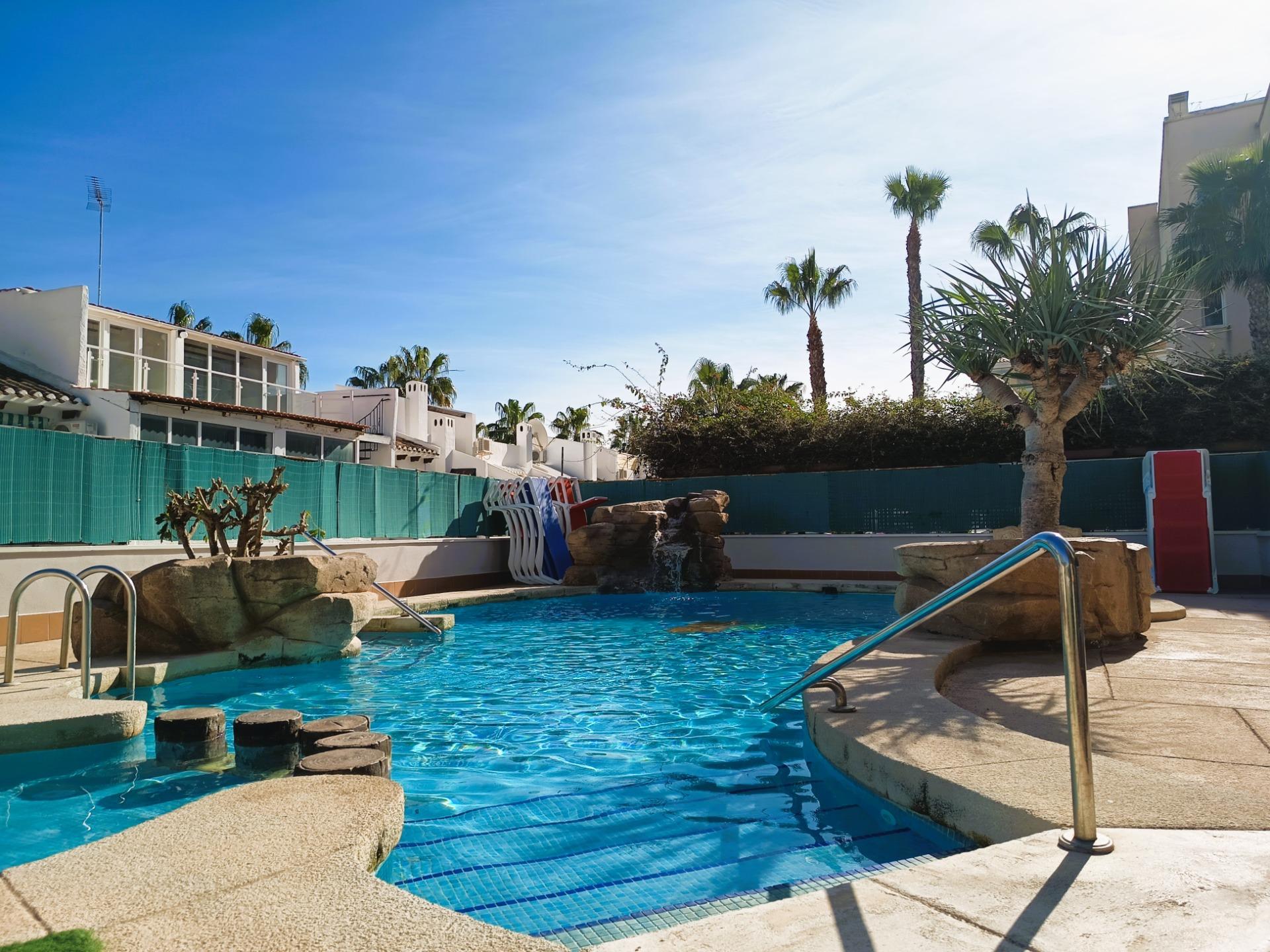 Pool area in penthouse for sale in Orihuela Costa