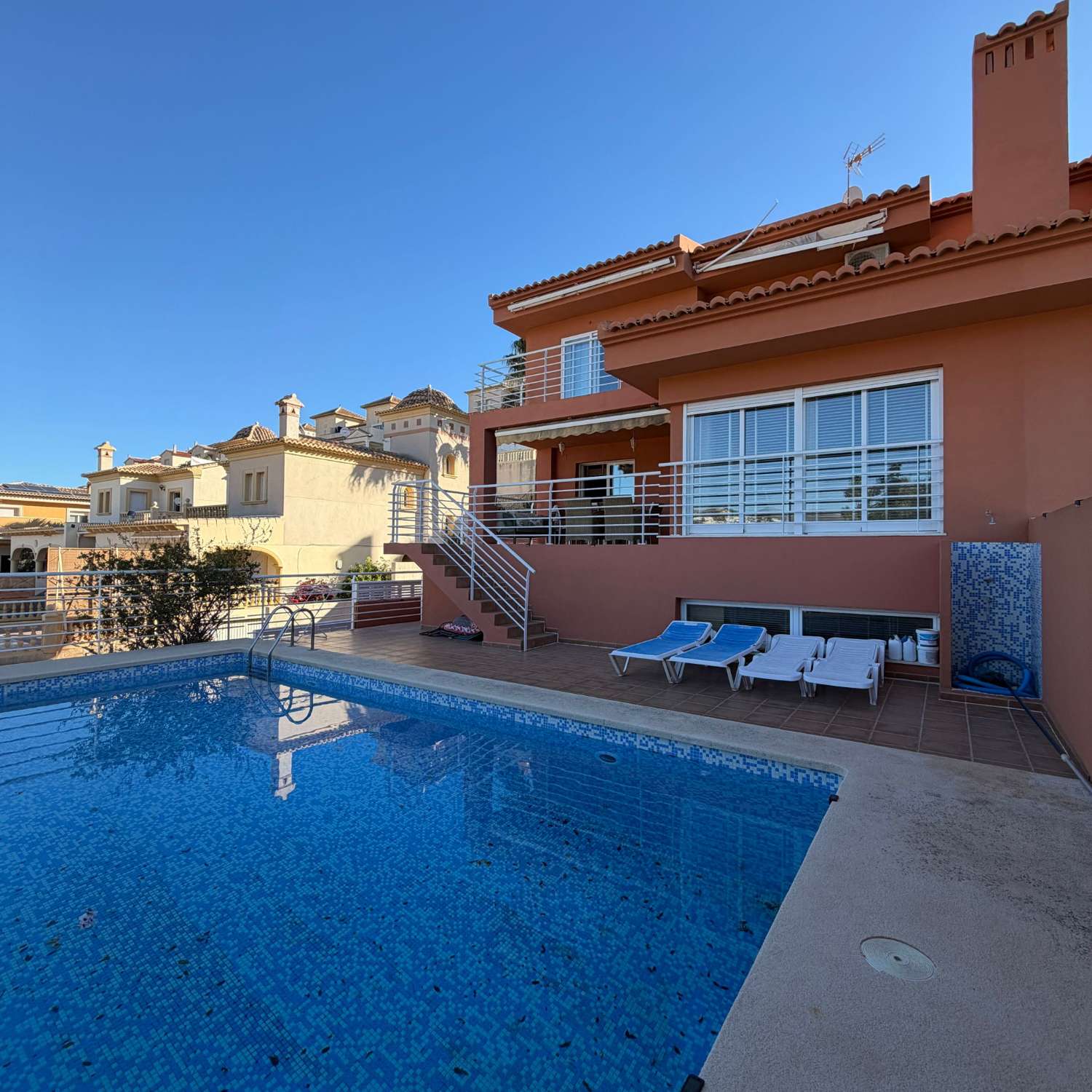 Master bedroom in villa for sale in Calpe