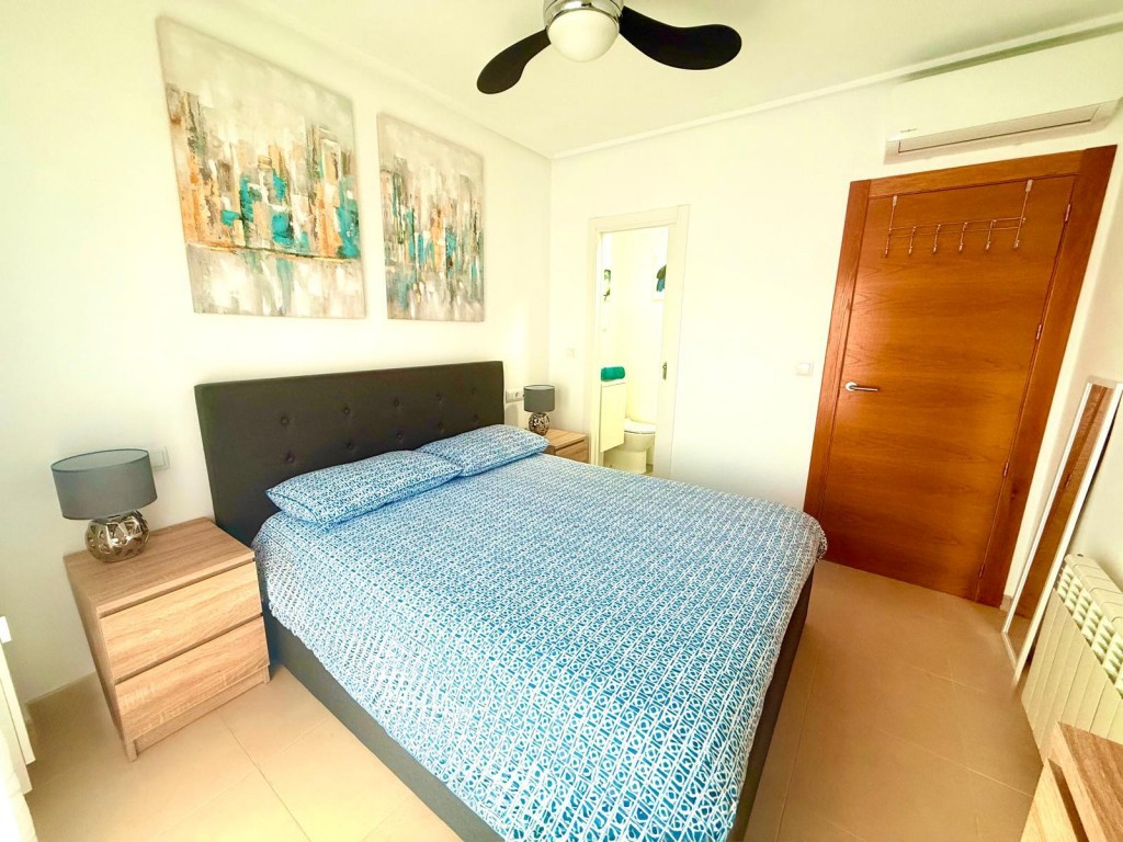 Pool area in penthouse for sale in Hacienda Riquelme Golf Resort