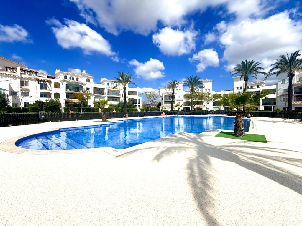 Dining area in penthouse for sale in Hacienda Riquelme Golf Resort