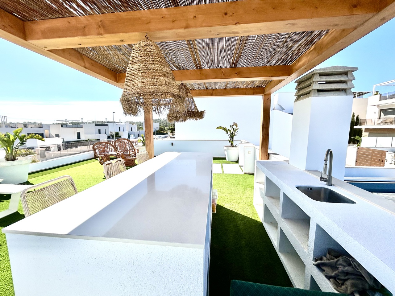 Master bedroom in villa for sale in San Miguel de Salinas