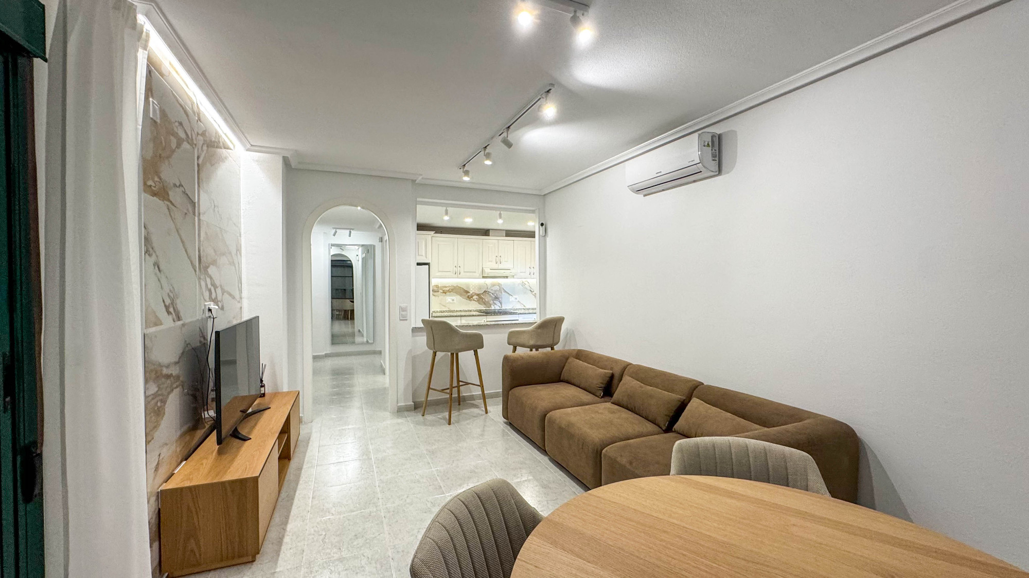 Pool area in apartment for sale in Orihuela Costa