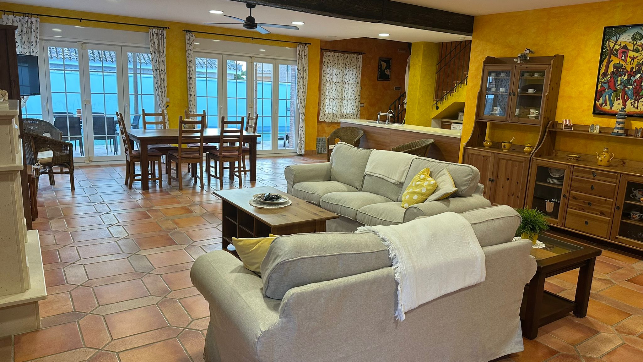 Terrace in villa for sale in La Manga del Mar Menor