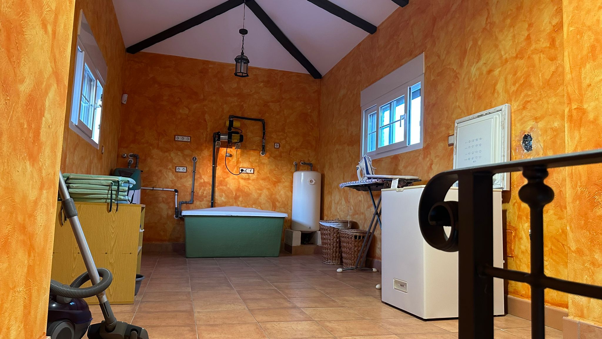 Pool area in villa for sale in La Manga del Mar Menor