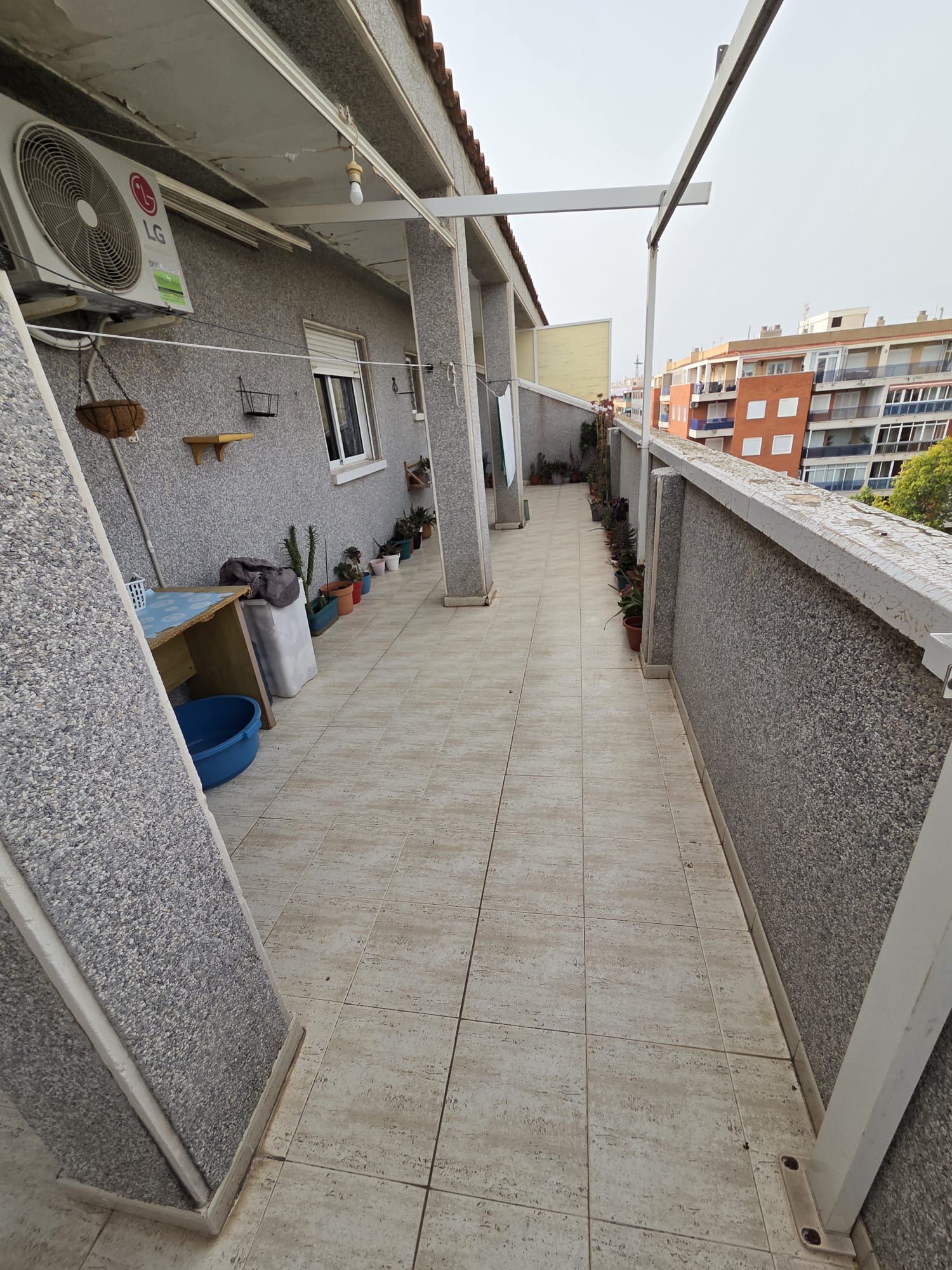 Terrace in penthouse for sale in Torrevieja