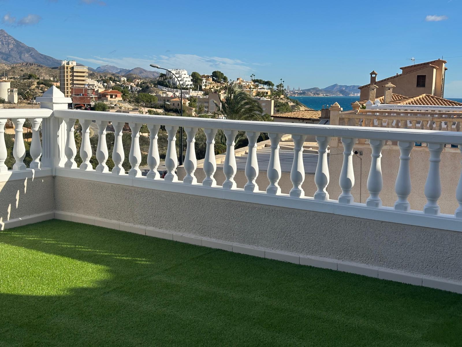 Pool area in villa for sale in El Campello