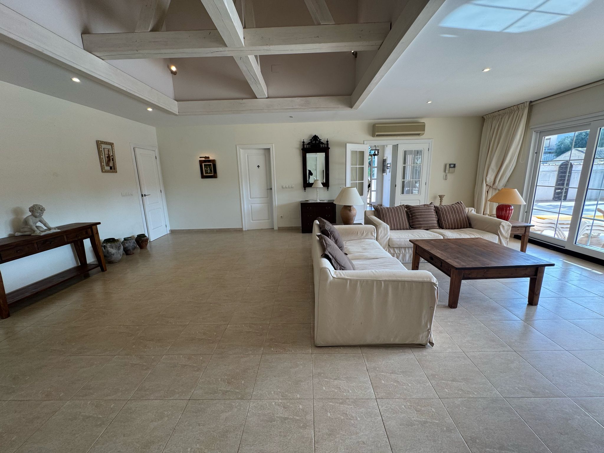 Pool area in villa for sale in Orihuela Costa