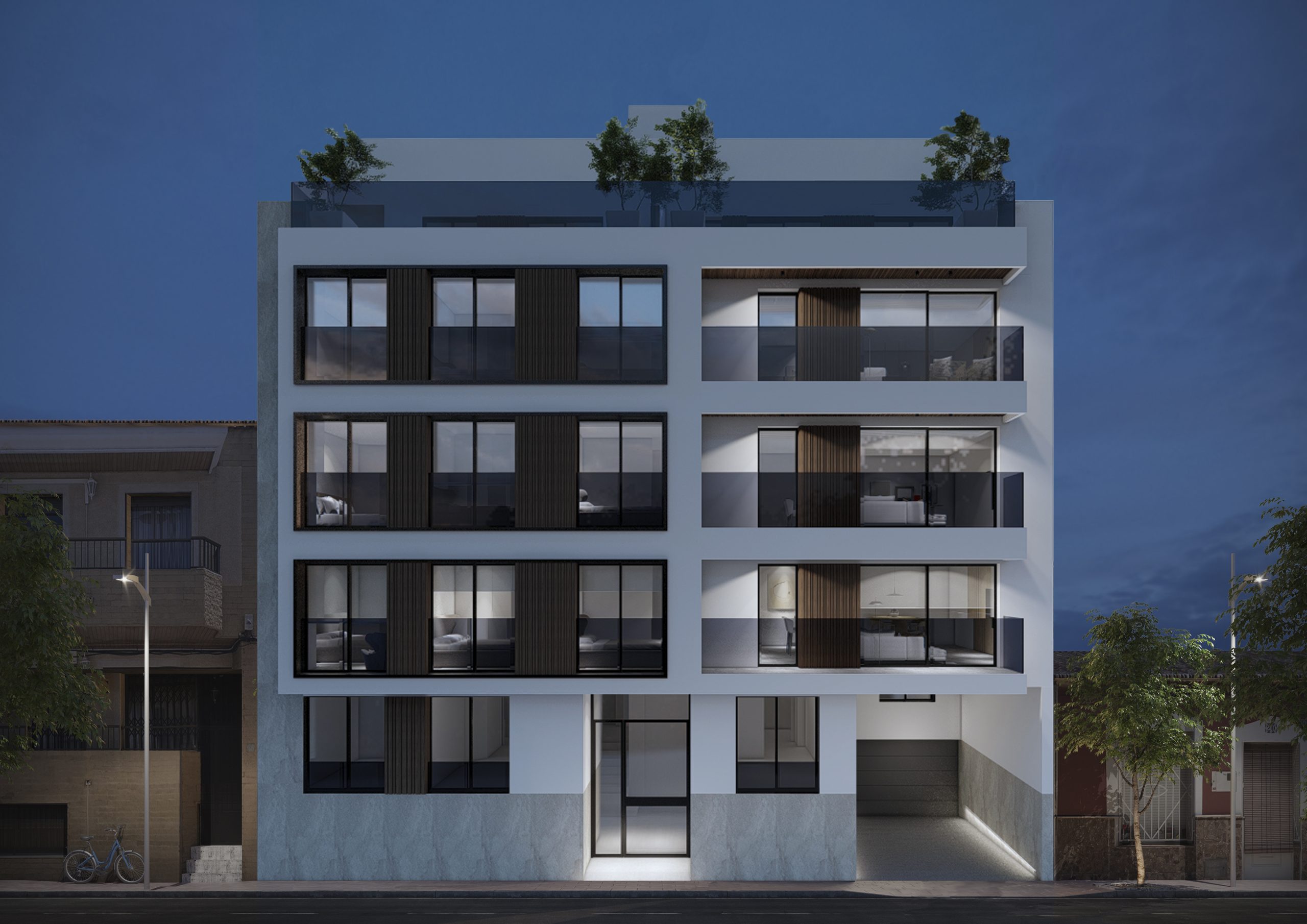 Pool area in apartment for sale in Guardamar del Segura