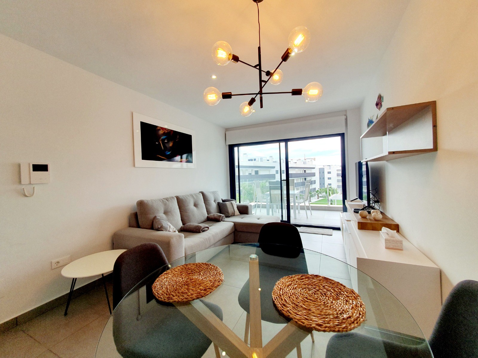 Pool area in apartment for sale in Orihuela Costa