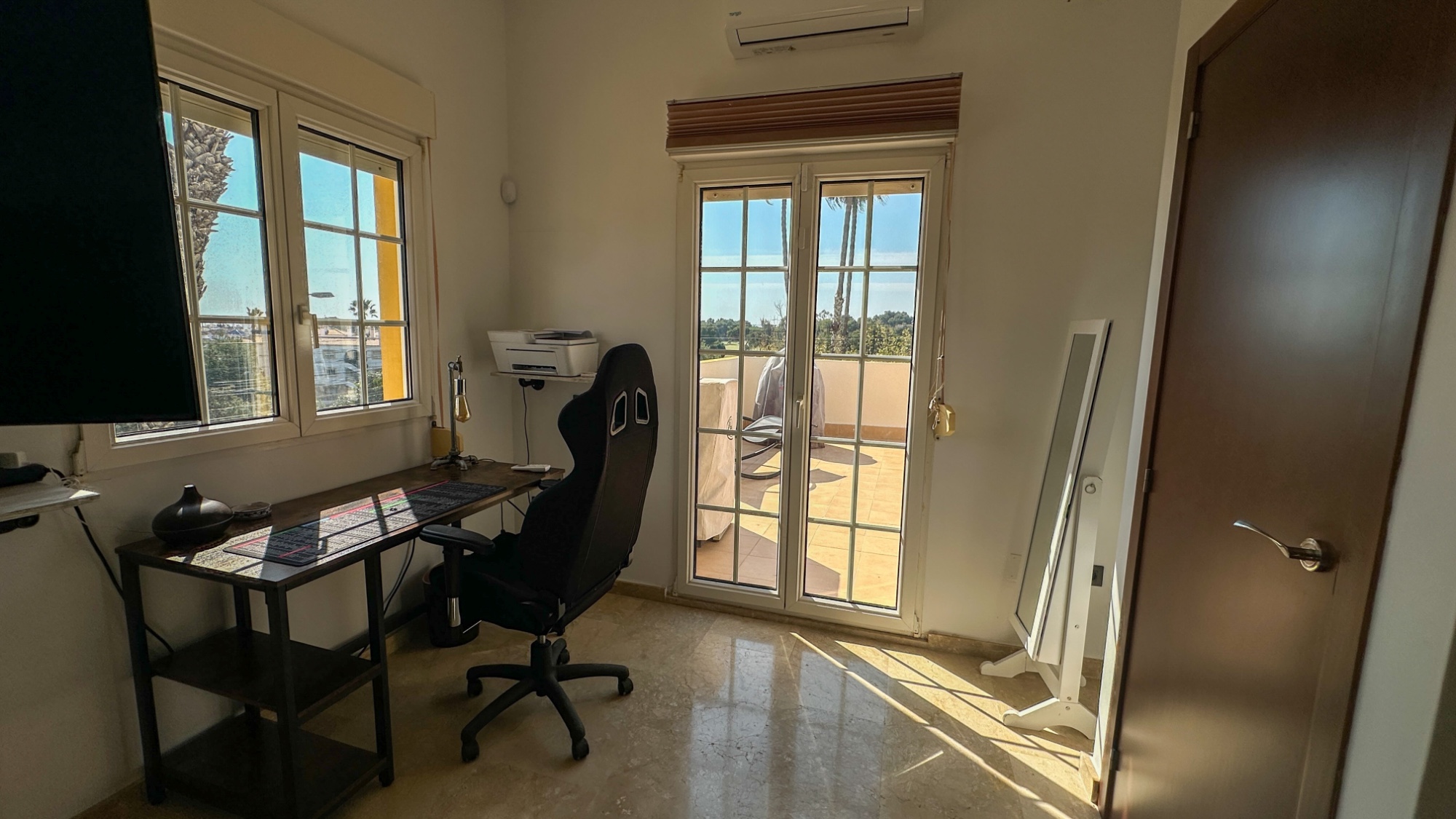 Pool area in duplex for sale in Orihuela Costa