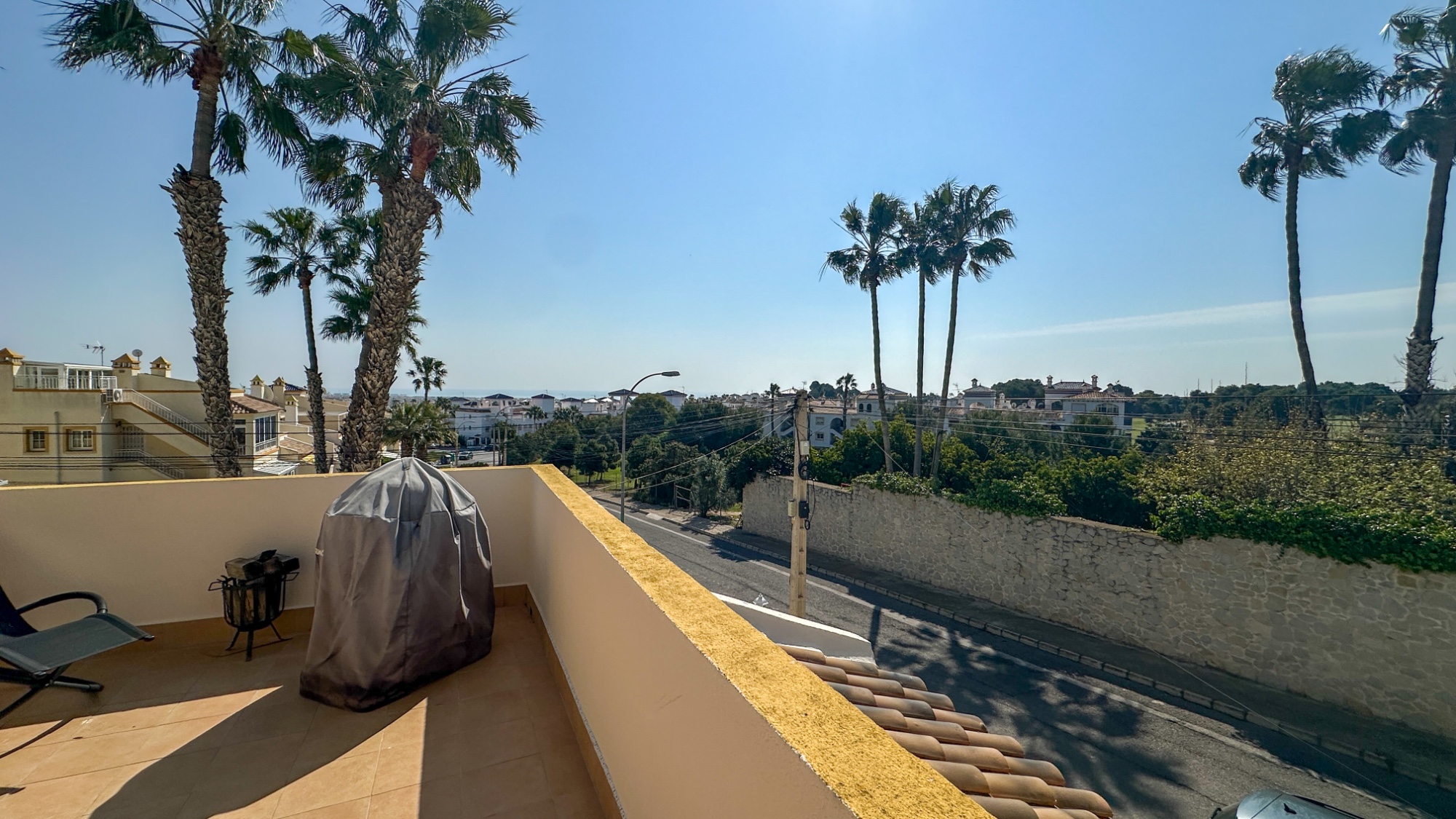 Pool area in duplex for sale in Orihuela Costa