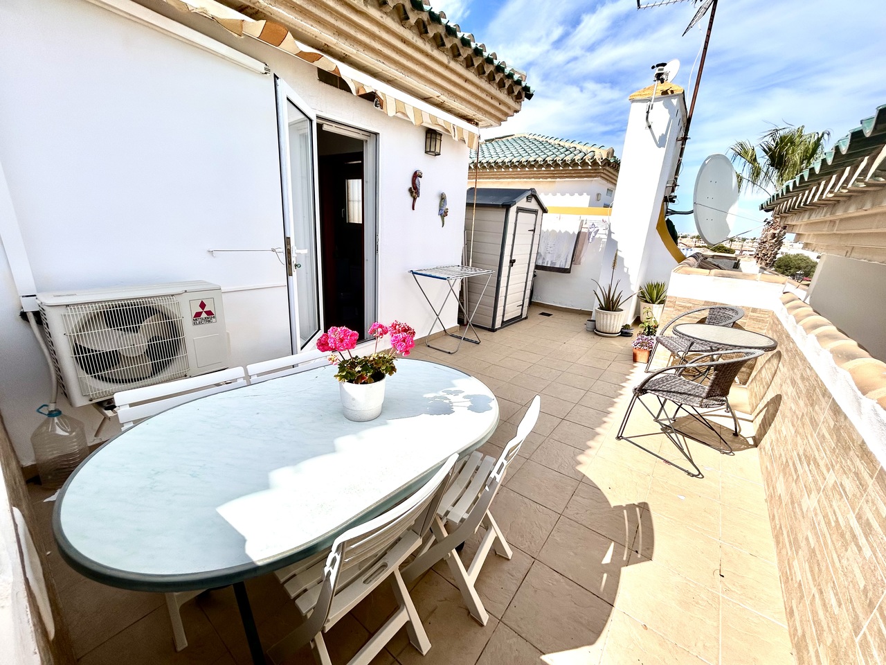 Living room in penthouse for sale in La Zenia