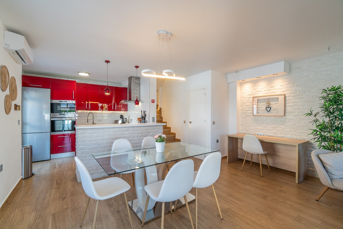 Pool area in terraced for sale in Torrevieja