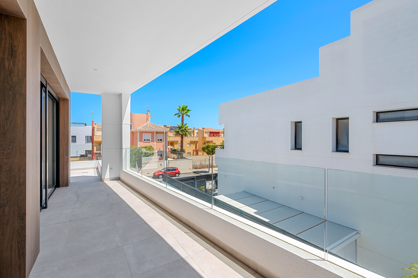 Pool area in villa for sale in Guardamar del Segura