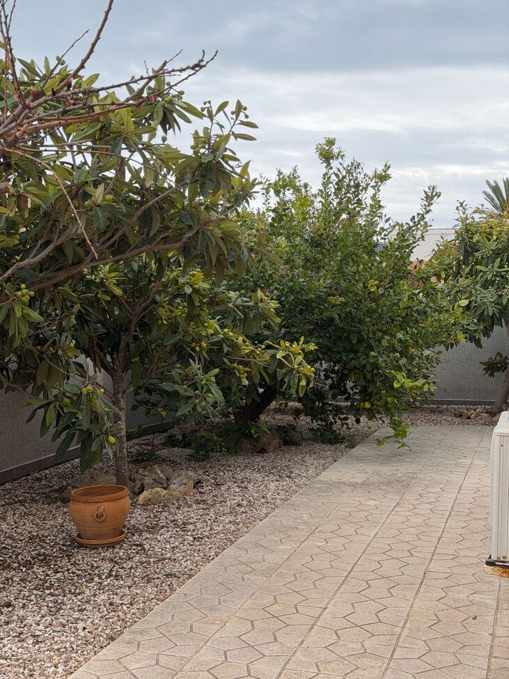 Terrace in villa for sale in Playa Flamenca
