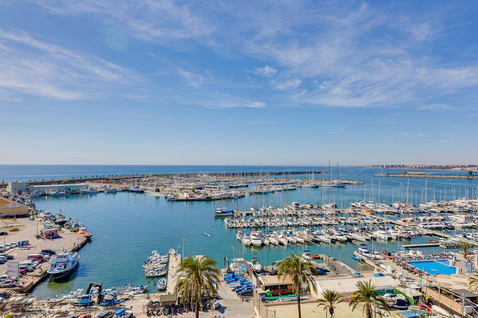 Pool area in penthouse for sale in Torrevieja