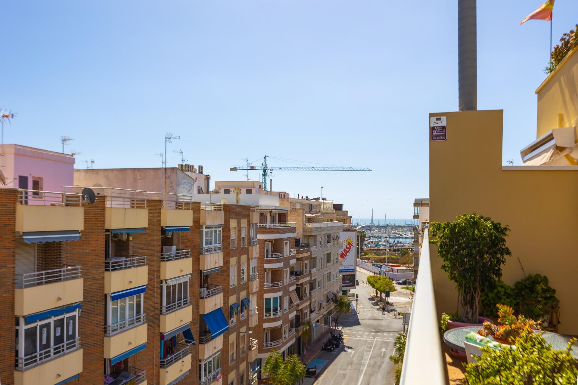 Garden in penthouse for sale in Torrevieja
