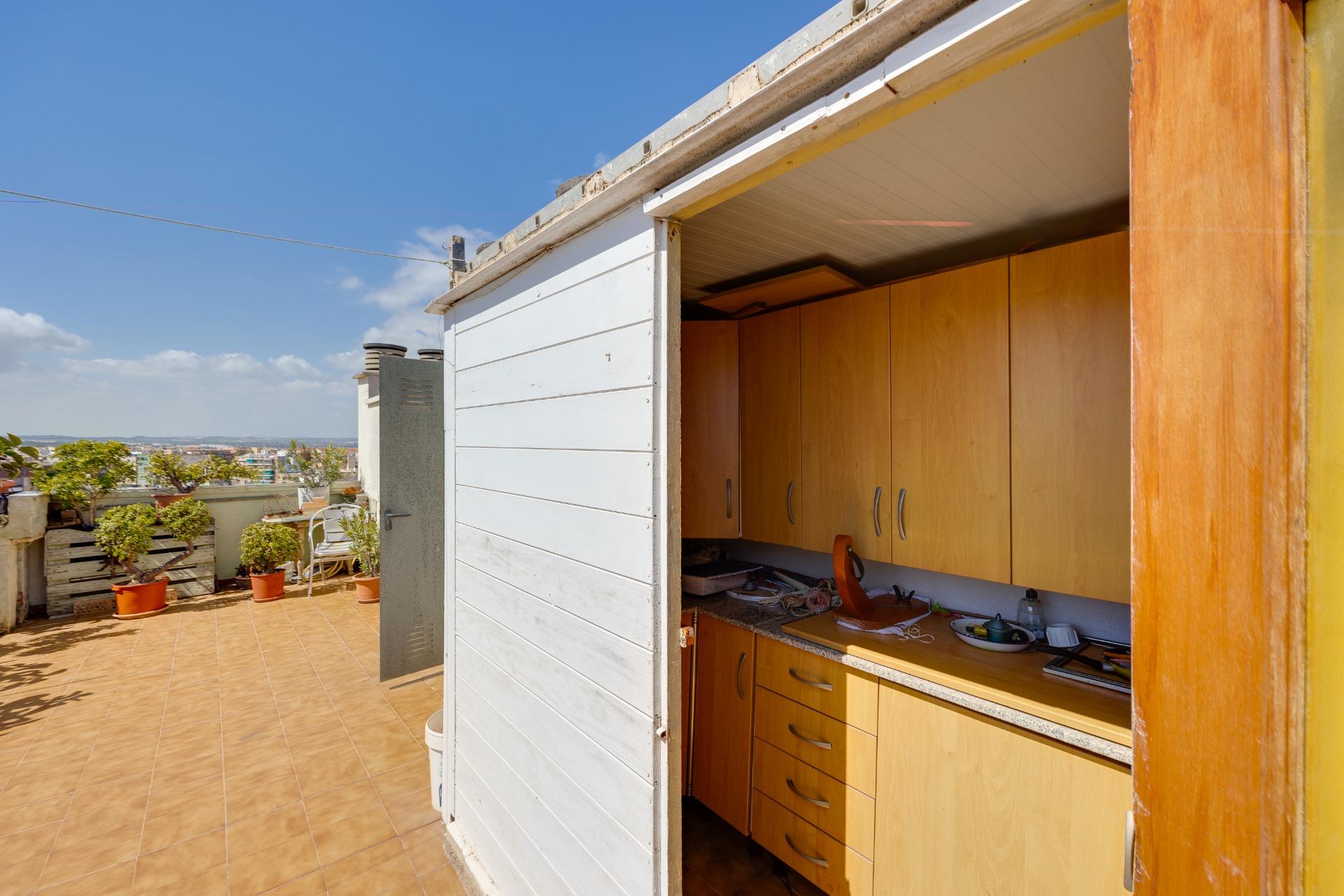 Pool area in penthouse for sale in Torrevieja