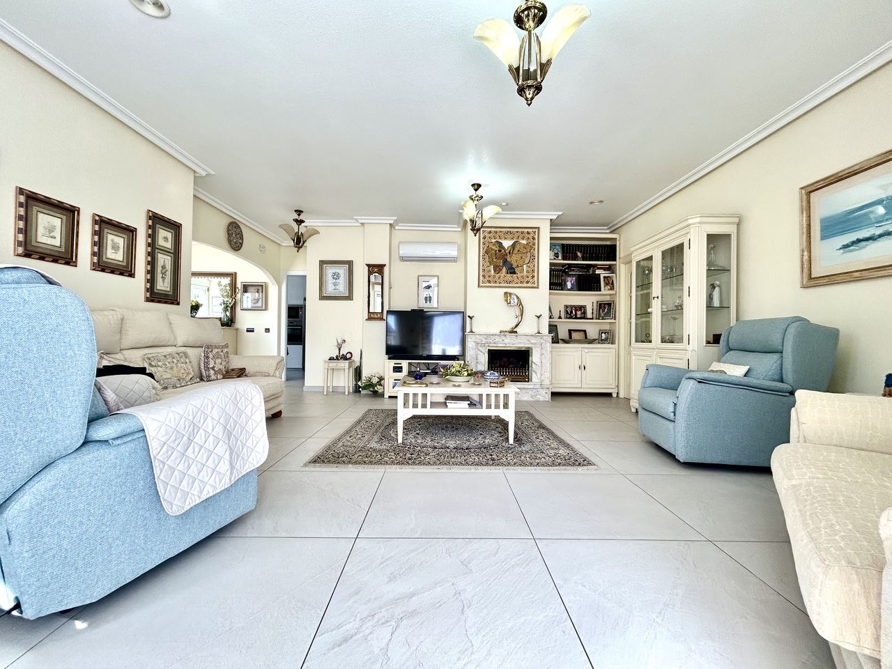 Pool area in villa for sale in Pinar de Campoverde