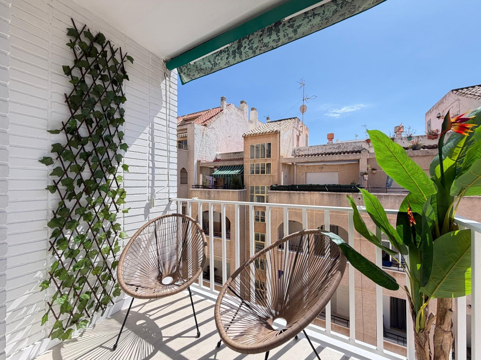 Pool area in penthouse for sale in Torrevieja