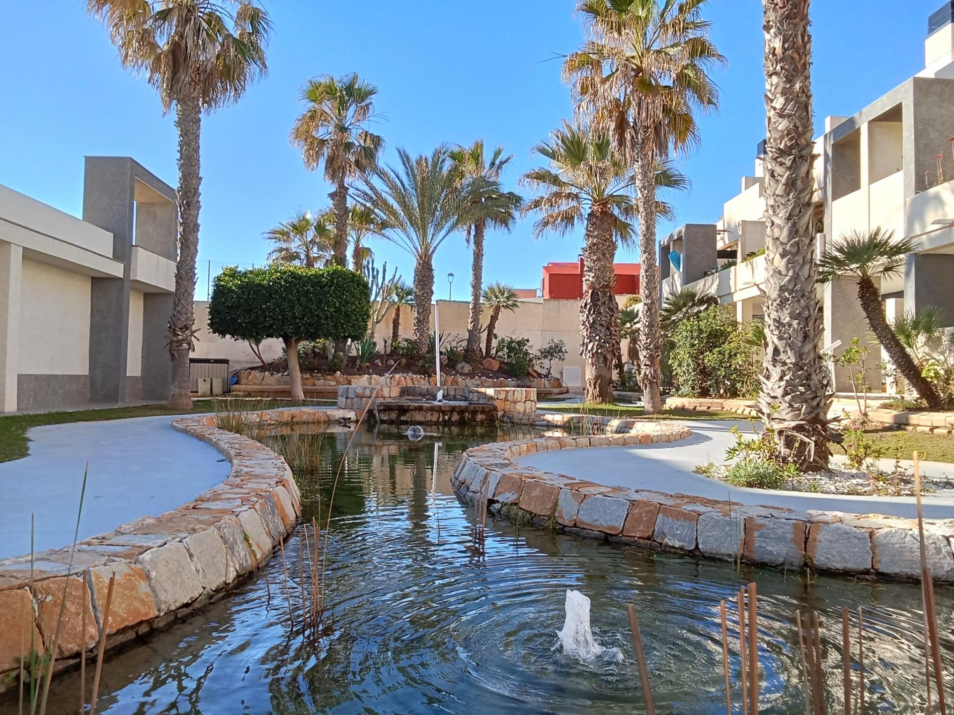 Garden in penthouse for sale in Torrevieja