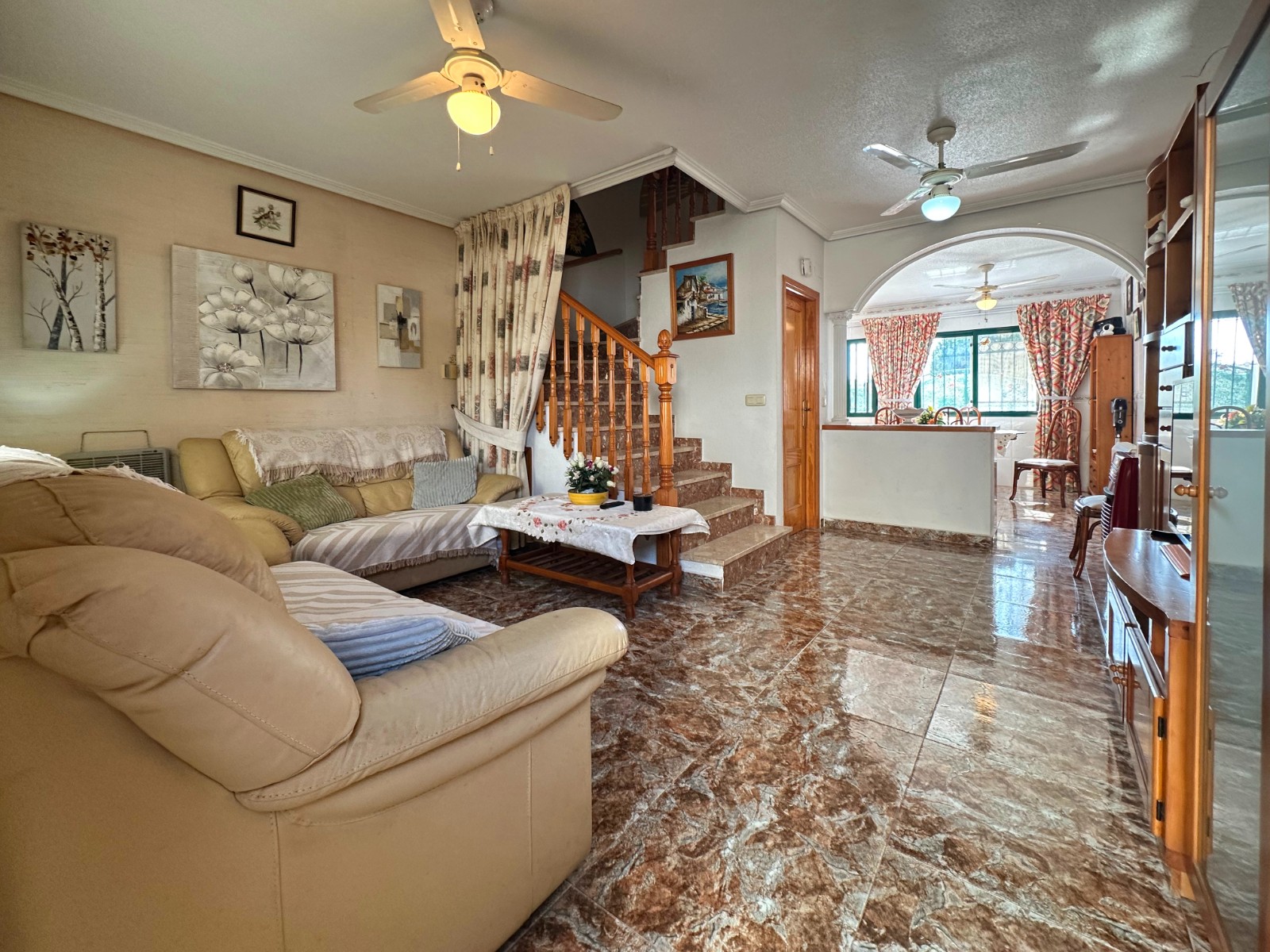 Pool area in terraced for sale in Orihuela Costa