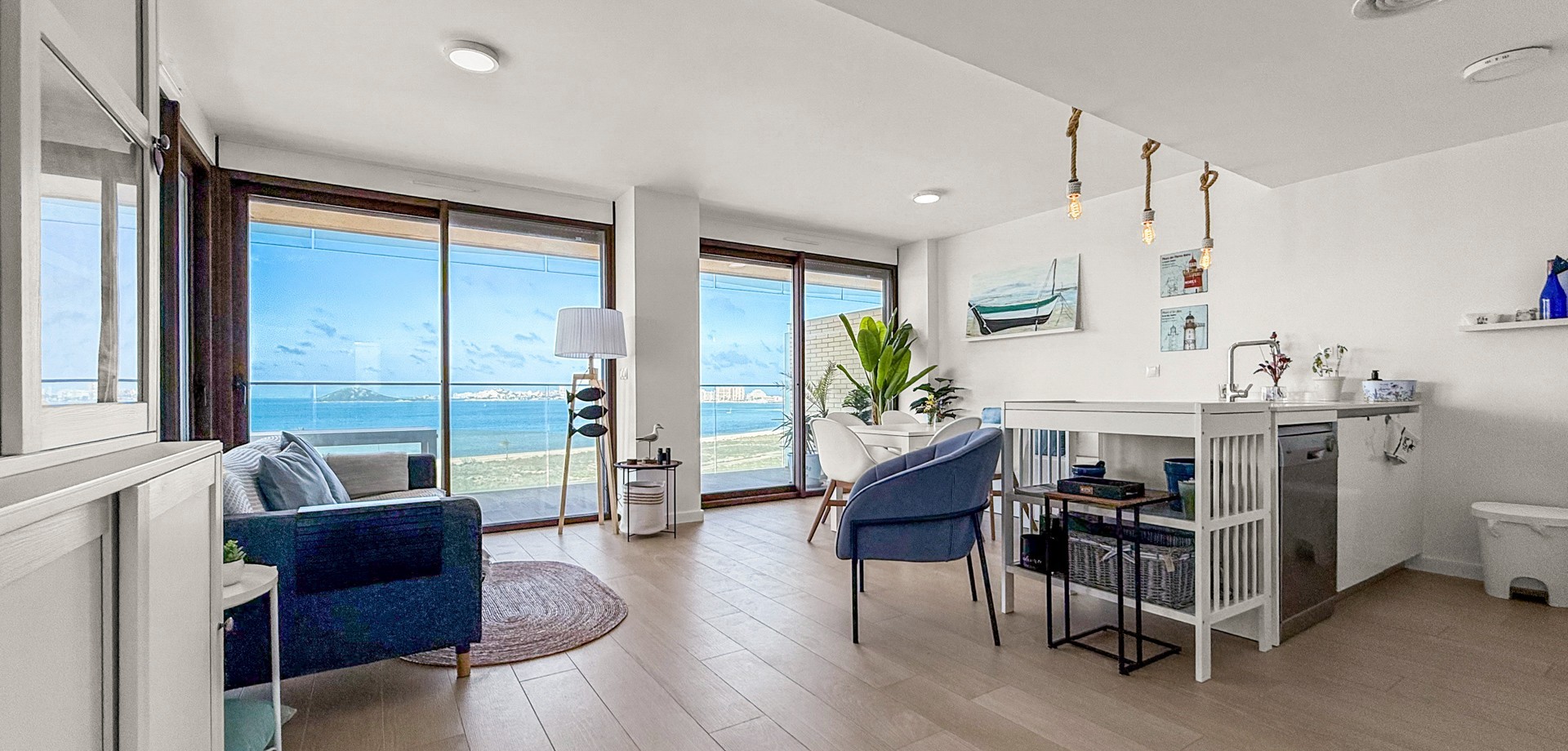 Pool area in apartment for sale in Cartagena