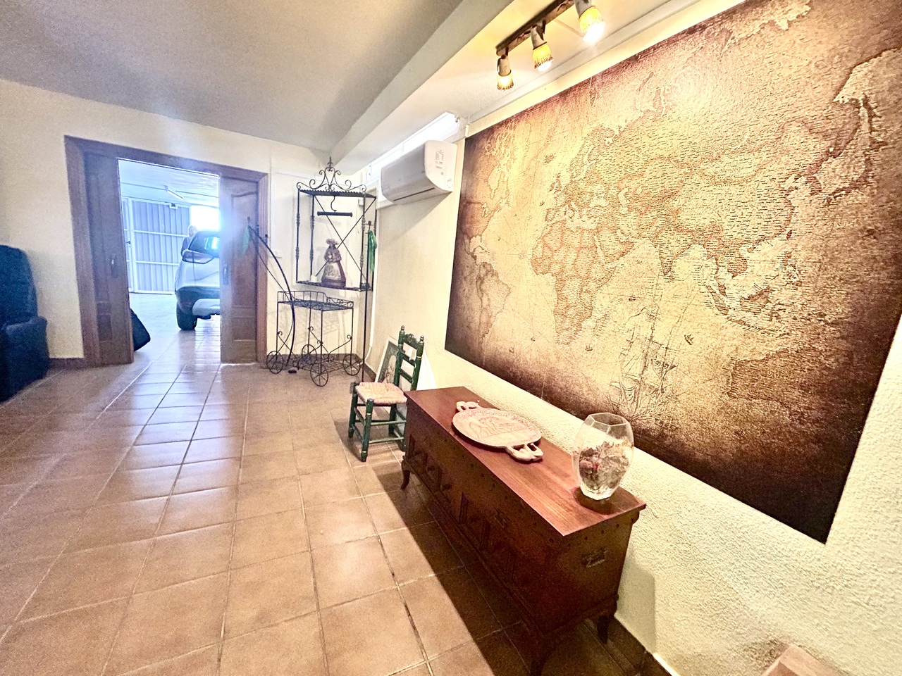 Pool area in villa for sale in La Mata