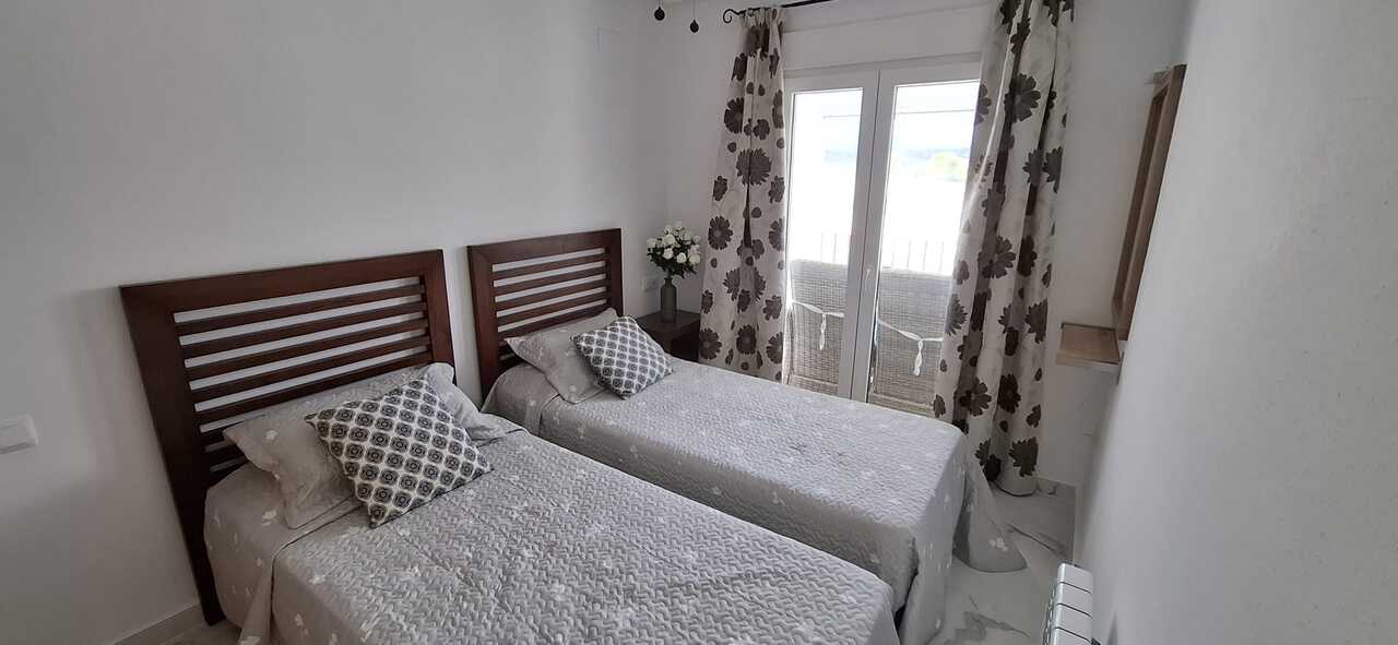 Garden in apartment for sale in Hacienda Riquelme Golf Resort