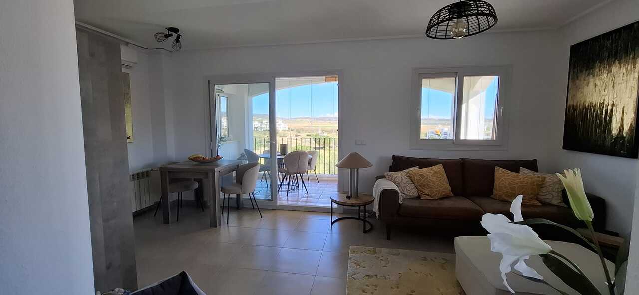 Pool area in apartment for sale in Hacienda Riquelme Golf Resort