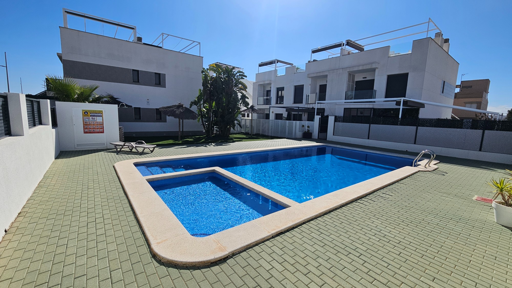 Pool area in penthouse for sale in Pilar de La Horadada