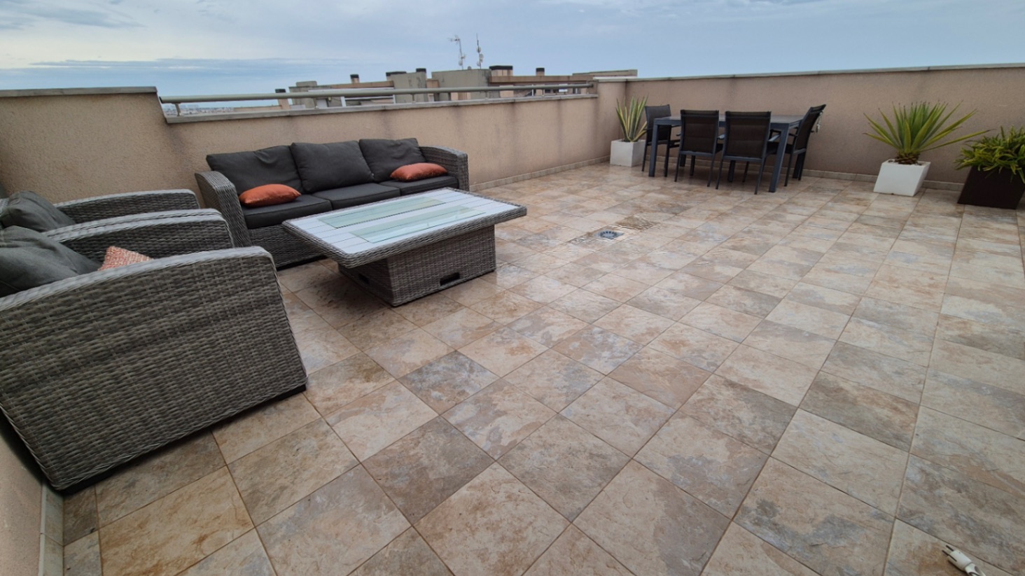 Pool area in penthouse for sale in Orihuela