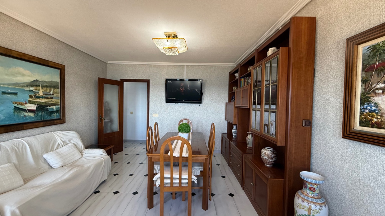 Pool area in apartment for sale in Torrevieja