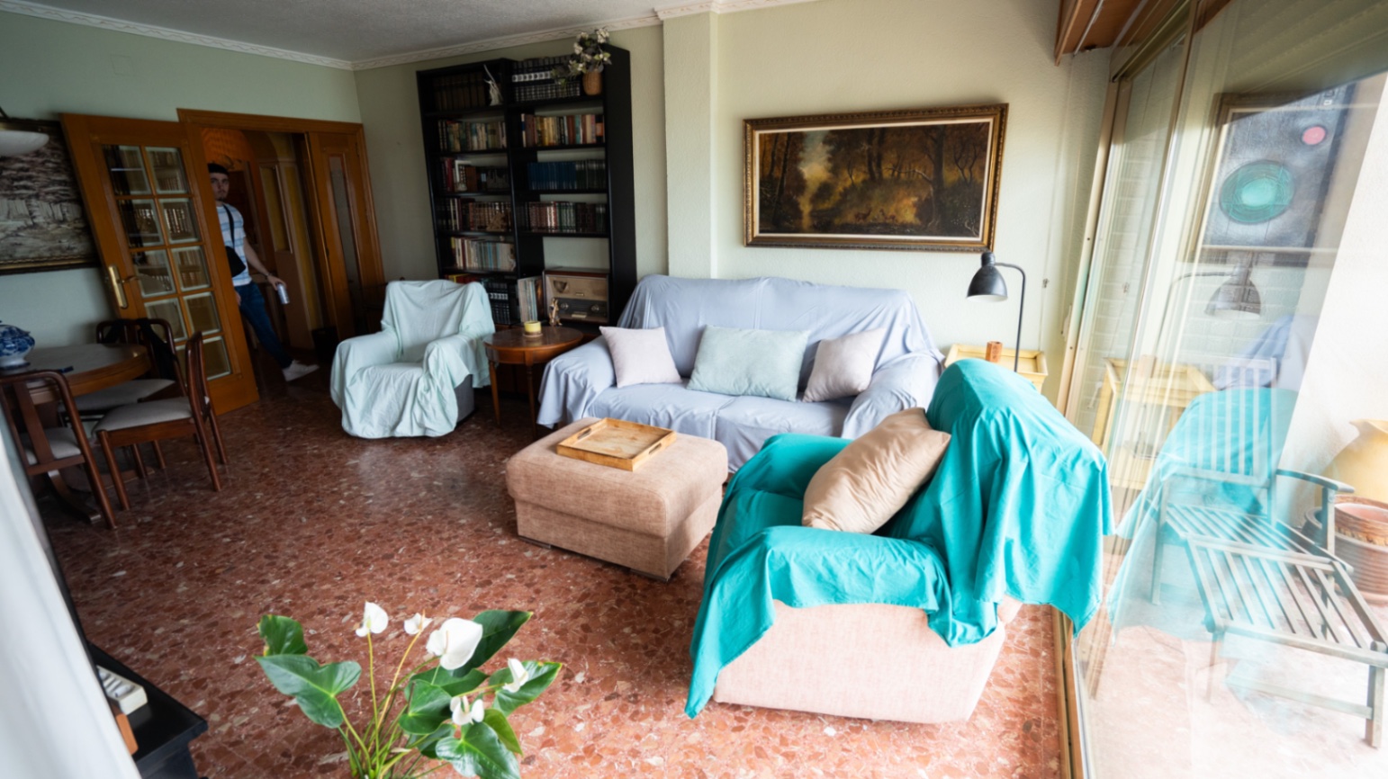 Pool area in apartment for sale in Torrevieja