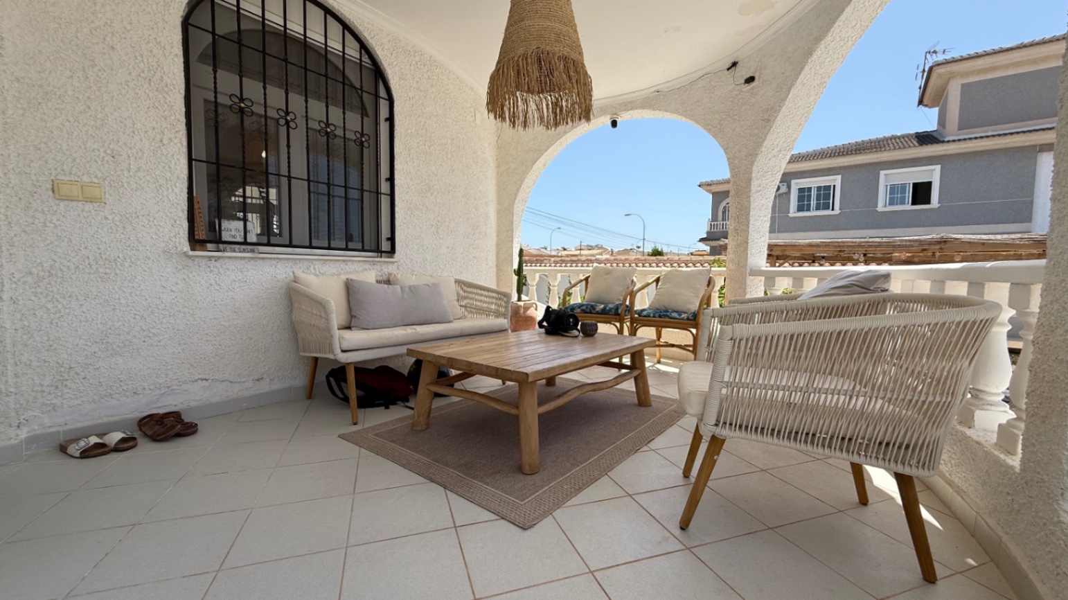 Pool area in villa for sale in Torrevieja