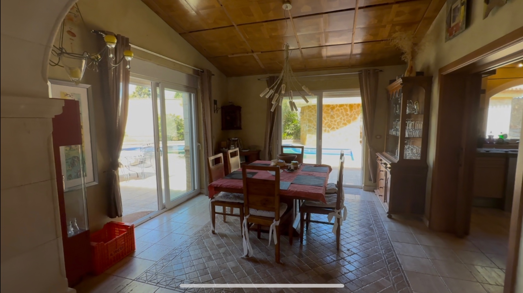 Dining area in villa for sale in Cartagena